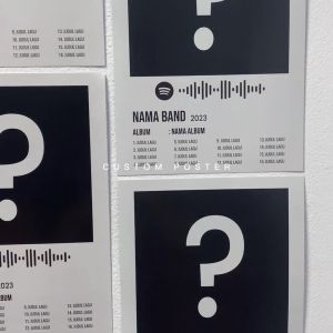 Poster Album Musik Band Spotify Bebas Custom A5 [ISI 10 LEMBAR]