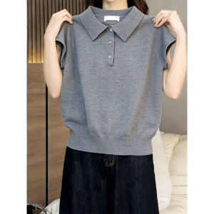 V.C.I | Knitted Short Sleeves Flying Sleeve Polo Shirt