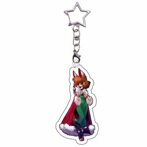 Bandai | for Hazbin Hotel Alastor Charlie Christmas Theme Series New Peripheral Acrylic Keychain Backpack Pendant Fans Festival Gifts
