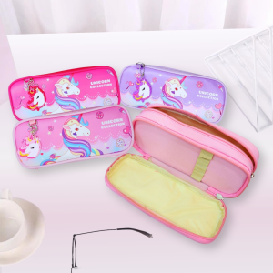 8802 - Pencil Case Unicorn Design / Kotak Pensel Cartoon Tadika & Sekolah Rendah Stationery