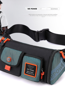 New Arrival Men Casual Functional Waterproof Chest Bag Fashion Trendy One-Shoulder Bag Crossbody Mens Bag Large Capacity Work Clothing Waist Bag