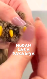 Pelindung Kuku Kucing Anjing Isi 20 Silikon Penutup Bentuk Cakar Hewan Peliharaan Nails Cat Set