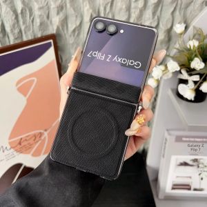 Bao Da Doanh Nhân Samsung ZFlip8 Có Sạc Không Dây Magsafe Tương Thích Với Galaxy Z Flip 7 Flip8 Bảo Vệ Bản Lề