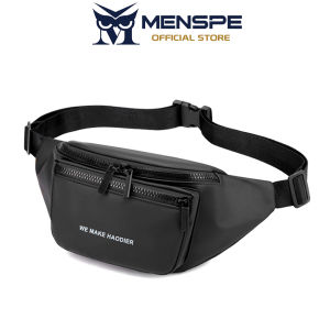 MENSPE กระเป๋าคาดเอวกระเป๋าคาดหน้าอกกันน้ำแฟชั่นกีฬากระเป๋าสะพายข้างกระเป๋าจักรยานกลางแจ้งกระเป๋าลำลองน้ำหนักเบาหลายช่องกระเป๋าโทรศัพท์ออกกำลังกายท่องเที่ยว