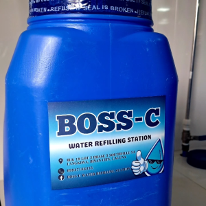 Customized Logo Stickers for Water Gallons & Containers | Waterproof Scratch-Proof Cold Laminated Labels