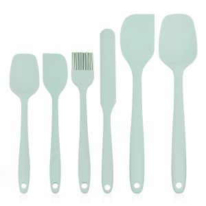 Bộ 6 Thìa Silicon Cấp Thực Phẩm Chống Dính Chịu Nhiệt Dùng Để Nấu Ăn Nướng Bánh Trộn - Dụng Cụ Nướng Bánh Thân Thiện Với Môi Trường Dành Cho Người Lớn (nam/nữ)