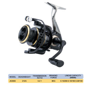 Huidiao Durable Spinning Reel 1000-7000 All-Metal Foot/Spool/Handle High-Strength Fishing Reel 12KG Powerful Drag