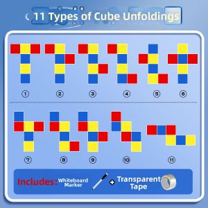 MINGZHUO | Math Teaching Aids Cube Cuboid Unfolding Patterns