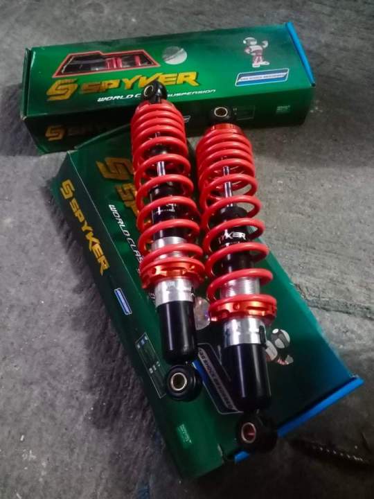 spyker rear shock wave 100/125 340mm red | Lazada PH