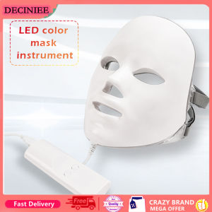 DECINIEE LED 7 Colors Light Facial Photon Therapy Machine Face Beauty Mask Remove Acne Anti-Wrinkle Skin Rejuvenation Whitening Tool
