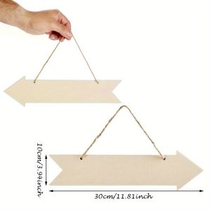 3-48Pcs Rustic Wooden Arrow SignsEasy to Hang Vintage Style Wall Hanging Decor for Home & Kitchen Wedding Party Decoration