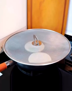 Nắp vung chống văng dầu mỡ Nắp Lưới Đậy Chảo 3 Size Chống Văng Dầu Mỡ Thép Không Gỉ An Toàn Cho Sức Khoẻ