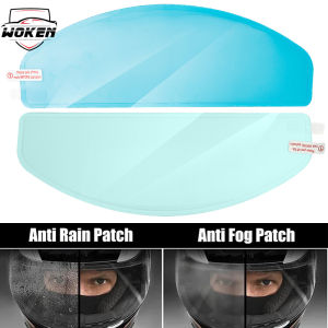 WOKEN 2PCS Helmet High-Definition Anti-Fog Film And Rain-Proof Film Electric Vehicles Motorcycles Universal Coating Durable Rainy Season Riding Essential Helmet Accessories