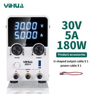 YIHUA 305D-V 180W DC Power Supply 30V 5A Adjustable Laboratory Switching Power Supply Voltage Regulator Electronic Repair Tool