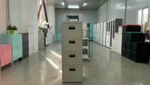 Tin File Cabinet Office Drawer FC Hanging Fast Fishing Information Filing Cabinet Four-Drawer Card Box with Locking Small Low Cabinet