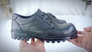 NEFF / Sepatu safety pendek kulit asli pria / Pelindung besi ujung kaki / Keselamatan kerja NFC 103