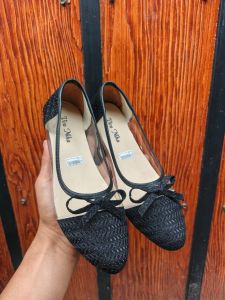 khainuna sepatu flat kaca brukat dewasa size 37-40
