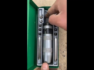 Multi-Purpose 13PCS Drive Impact Screwdriver Set Extractor Tool 1/2 Inch Green Slotted or Phillips Screwdriver Bits