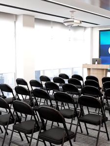 【NEW】Foldable Chair With Cushion Office Meeting Conference Chair Study Folding Chair Fancy Chair kerusi lipat 折叠椅