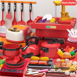 Real Mini Cooking Set Cutting Fruit Vegetable Play Food Kitchen Toys Set with Cooking Toys Pretend Play Educational Toy for Children