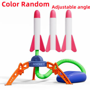 Children Air Stomp Rocket Launcher Toy Flying Foam Rockets Foot Pump Jump Pressed Outdoor Interactive Game for Kids Boys