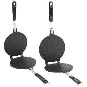 [Ueb Flagship Mall]Sandwich Iron Crepe Baking Pan Non-Stick Waffle Pancake Grill Oven Cake Crispy Machine Crispy Chicken Rolls Baking Tray