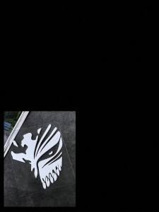 Death Mask Anime JDM Nhãn Dán Phản Quang Xe Máy Cho Honda Yamaha Xe Tay Ga Kính Chắn Gió Phía Trước Phụ Kiện Trang Trí PET