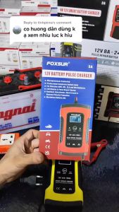 Sạc bình ắc quy ô tô xe máy 12V -Chế độ sạc thông minh tự động ngắt khi sạc đầy