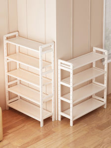 Simple Small Bookshelf Multi-Layer Floor-standing Wall-Near Narrow Storage Rack for Home Use next to Desk Economic Model