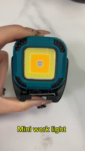 Lampu Senter Sorot Floodlight COB Emergency 4 Warna Cahaya 4 Tingkat Cahaya Magnet Tripod Hook / Lampu Camping WORK LIGHT W8129-2 | TC