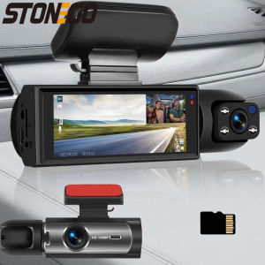 1080P HD Dual Dash Cam Front Rear Camera IR Night Vision G-Sensor 3.16 Inch IPS Screen Car Driving Recorder