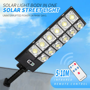 10000W Super Bright Solar Street Light 3 Modes Street Lamp Human Induction Motion Sensor Outdoor Wall Lights IP67