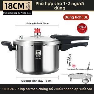 KBH | Nồi Áp Suất Nhỏ Dùng Trong Nhà Đạt Chuẩn Thực Phẩm