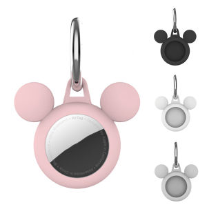 สําหรับ Apple Airtag Liquid ซิลิโคนนุ่ม Anti-Scratch แขนป้องกันสําหรับ Airtag Anti-Lost ป้องกัน AirTag พวงกุญแจ