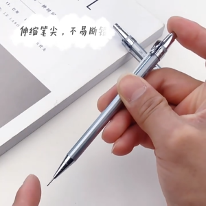 20Sets Metal Mechanical Pencil Kits HB 0.5/0.7 Simple Automatic Pen Press Pen 2B Eraser School Supplies