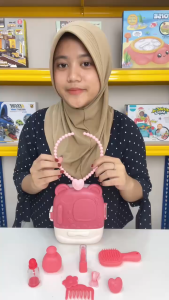 [KST] Meja Rias Mini Mainan Makeup Perhiasan Anak Perempuan 9 Aksesoris Kado Ulang Tahun
