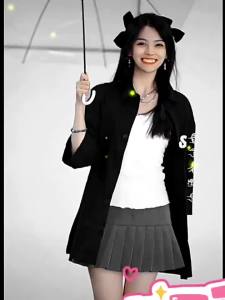 Transparent Long Handle Rain Umbrella