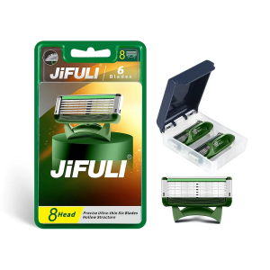 Dao Cạo An Toàn Cho Nam Giới Lưỡi Dao Cạo Bằng Thép Không Gỉ 6 Lớp Chất Lượng Cao Đầu Dao Thay Thế Bằng Tay Máy Cạo Râu Cho Mặt