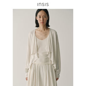 INSIS FEMME | Silk Bouquet-shaped Lace-up Knitted Cardigan Top