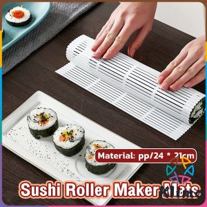 KLIMO Diy Washable Reusable Portable Sushi Roller Maker Mats Nori Rice ball Mold Tool