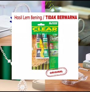 Lem Alteco 5 menit BENING TIDAK BERWARNA 40 g