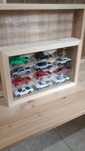12 Mobil Rak Hotwheels Premium kayu solid jati belanda