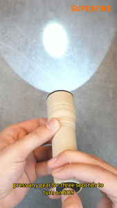 SUPERFIRE Torchlight Lampu Suluh Terang Super Bright Rechargeable LED Waterproof for Camping Hiking Cycling Outdoor emergency light S33-A