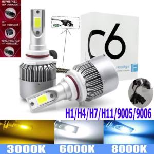 H7 Led H1 H11H3 H4 9005 9006 Lamp CANbus Headlight Bulb H13 9004 9007 880 Auto Fog Light Motorcycle 20000LM 6000K White Amagi