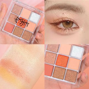 New Magic Beauty Nine Color Eyeshadow Palette Matte Acrylic No Sparkle Pearl Earth Tone Makeup Tool for Eye Shadow