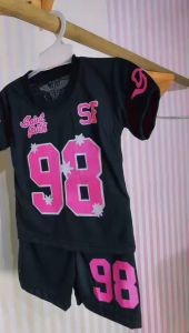 Stelan Model Kaos Jersey Anak Perempuan Usia 0-10 Tahun Bahan Katun Motif Saint Fatih 98 Warna Cerah Fashionable