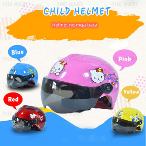 หมวกกันน็อคเด็ก | รูปแบบการ์ตูน 100% เซลล์ไฟฟ้า สำหรับเด็ก | หมวกกันน๊อครถยนต์ไฟฟ้าสำหรับเด็ก
