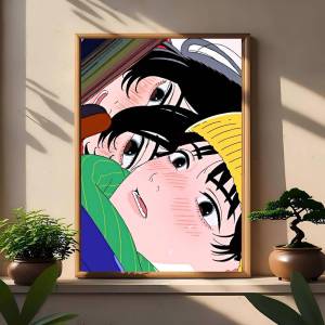 Moetch | Anime Look Back Movie Sticky Posters Retro Kraft Paper Sticker DIY Room Bar Cafe Aesthetic Art Wall Painting