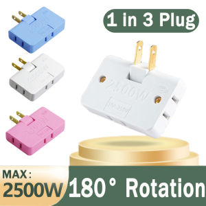 3in1 US Plug Adapter 180 Degree Rotatable Socket Converter Extension Plug Multi Plug Slim Portable Wireless Outlet Adapter