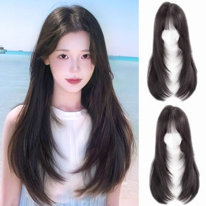 สังเคราะห์สีขาวยาวตรงวิกผมสีสันคอสเพลย์ปาร์ตี้ผมปลอมกับ Bangs สีขาว lolita วิกผมสําหรับผู้หญิง party ทุกวัน